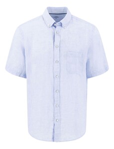 Fynch-Hatton Premium Short Sleeve Linen Button-Down Shirt New Breeze