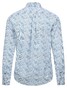 Fynch-Hatton Premium Single Tone Stripe Floral Pattern Overhemd Cloud Blue