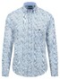 Fynch-Hatton Premium Single Tone Stripe Floral Pattern Shirt Cloud Blue