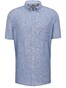 Fynch-Hatton Premium Soft Linnen Short Sleeve Overhemd Navy