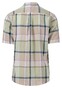 Fynch-Hatton Pure Linen Large Check Shirt Soft Green