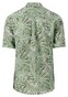 Fynch-Hatton Pure Linen Large Leaves Pattern Shirt Dusty Olive