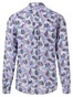 Fynch-Hatton Pure Linen Leaves Pattern Overhemd Dusty Lavender