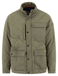 Fynch-Hatton Quilted Diamond Texture Fieldjacket Jack Dusty Forest