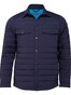 Fynch-Hatton Quilted Overshirt Jacket Navy