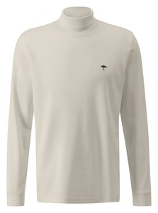 Fynch-Hatton Rollneck Interlock Longsleeve T-Shirt Off White