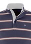 Fynch-Hatton Rugby Duo Stripes Zip Collar Pullover Navy