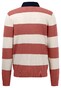 Fynch-Hatton Rugby Knit Stripes Cotton Trui Orient Red