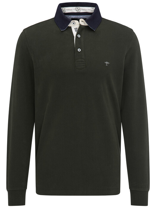 Fynch-Hatton Rugby Plain Shirt Pullover Clover