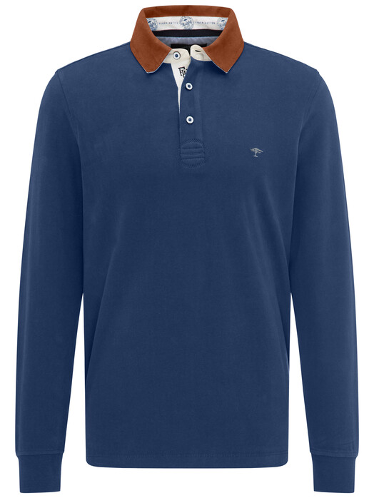 Fynch-Hatton Rugby Plain Shirt Pullover Midnight