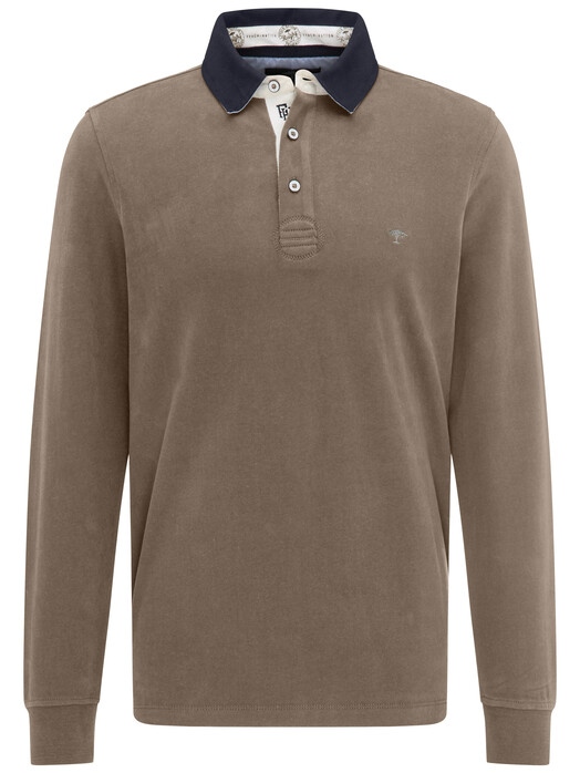 Fynch-Hatton Rugby Plain Shirt Trui Taupe