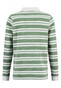 Fynch-Hatton Rugby Shirt Melange Stripes Textured Cotton Jersey Pullover Spring Green