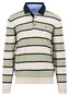 Fynch-Hatton Rugby Striped Superfine Cotton Pullover Light Khaki