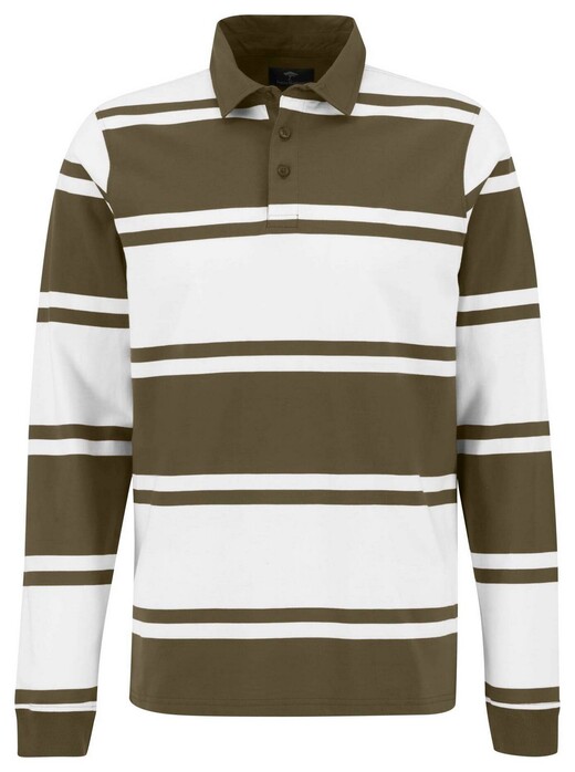 Fynch-Hatton Rugby Stripes Pullover Deep Forest