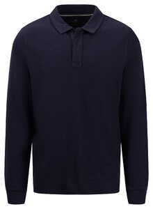 Fynch-Hatton Rugby Structure Jersey Pullover Navy