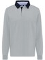 Fynch-Hatton Rugby Uni Colar Contrast Pullover Silver