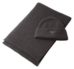 Fynch-Hatton Scarf Beanie Set Sjaal Charcoal