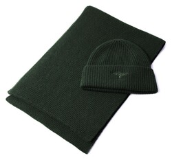 Fynch-Hatton Scarf Beanie Set Sjaal Dark Leaf