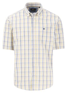 Fynch-Hatton Seasonal Combi Check Overhemd Vivid Yellow