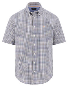 Fynch-Hatton Seasonal Multi Combi Check Overhemd Tangerine