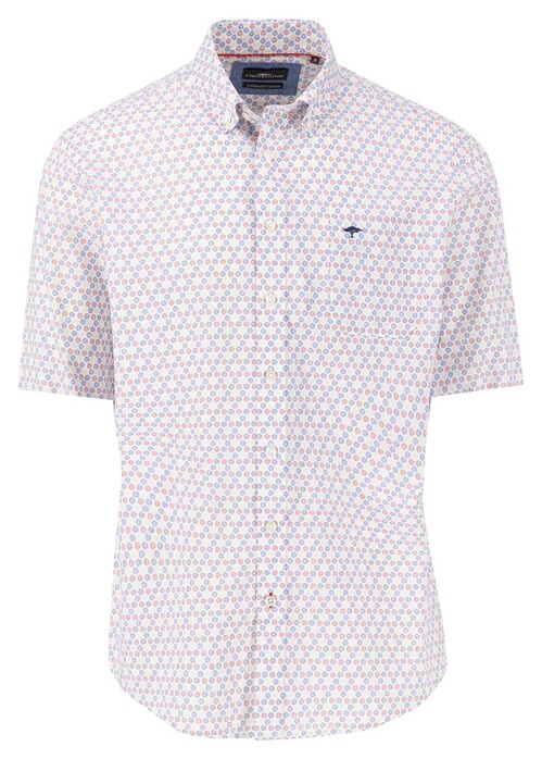 Fynch-Hatton Seasonal Multicolor Fantasy Combi Overhemd Poppy Red