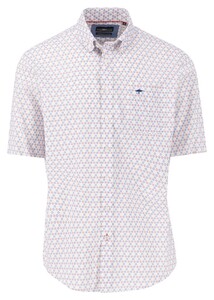 Fynch-Hatton Seasonal Multicolor Fantasy Combi Shirt Poppy Red