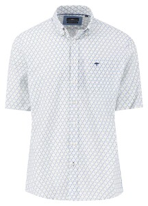 Fynch-Hatton Seasonal Multicolor Fantasy Combi Shirt Turf Green