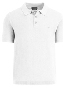 Fynch-Hatton Short Sleeve Air Cotton Poloshirt New Off White