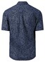 Fynch-Hatton Short Sleeve Multi Micro Squares Shirt Navy