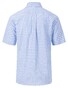 Fynch-Hatton Short Sleeve Vichy Check Overhemd Crystal Blue