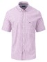 Fynch-Hatton Short Sleeve Vichy Check Overhemd Dusty Lavender