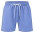 Fynch-Hatton Shorts Solid Color Drawstring Swim Short Crystal Blue