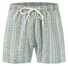 Fynch-Hatton Shorts Stripe Drawstring Swim Short Soft Green