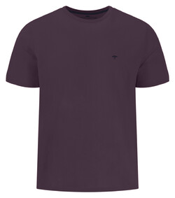 Fynch-Hatton Single Jersey Crew Neck T-Shirt Aubergine