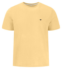 Fynch-Hatton Single Jersey Crew Neck T-Shirt Pale Yellow