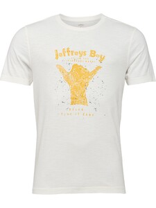 Fynch-Hatton Slub Jersey Jeffreys Organic Cotton T-Shirt Off White