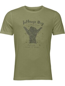 Fynch-Hatton Slub Jersey Jeffreys Organic Cotton T-Shirt Olive