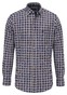 Fynch-Hatton Small Multi Check Button Down Overhemd Navy-Multi