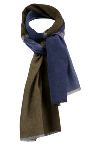 Fynch-Hatton Soft Big Check Sjaal Deep Forest