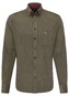 Fynch-Hatton Soft Corduroy Uni Stripe Shirt Eucalyptus