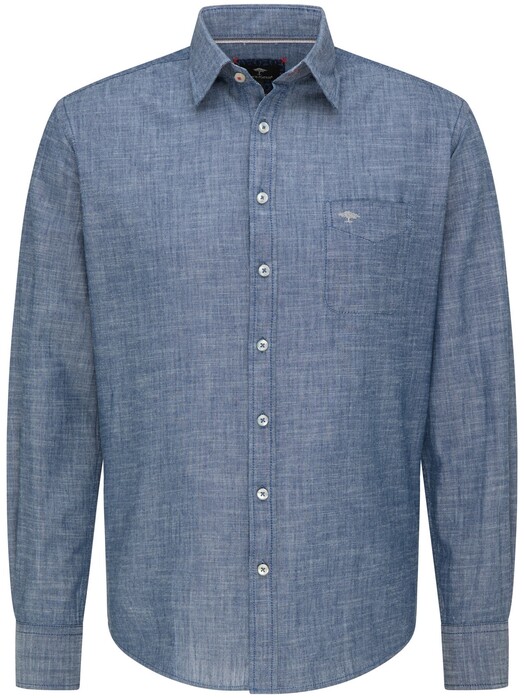 Fynch-Hatton Soft Denim Kent Shirt Light Blue