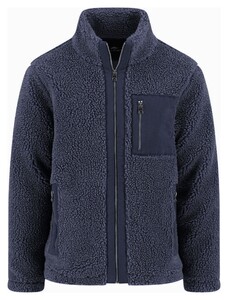 Fynch-Hatton Soft Solid Color Teddy Jack Dark Navy