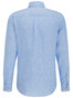 Fynch-Hatton Soft Solid Linen Shirt Blue