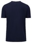 Fynch-Hatton Solid Color Crew Neck Subtle Logo T-Shirt Navy