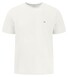 Fynch-Hatton Solid Color Crew Neck Subtle Logo T-Shirt New Off White