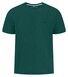 Fynch-Hatton Solid Color Crew Neck Subtle Logo T-Shirt Pine Green