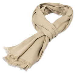 Fynch-Hatton Solid Color Linnen Sjaal Pistache