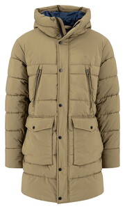 Fynch-Hatton Solid Color Stand-Up Collar Puffer Coat Jas Oak