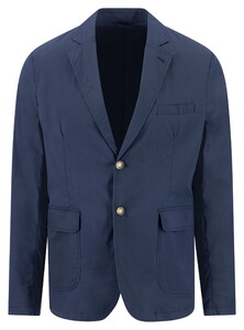 Fynch-Hatton Solid Color Travel Lightweight Blazer Dark Navy