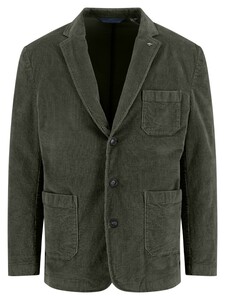 Fynch-Hatton Solid Color Unconstructed Corduroy Blazer Dusty Forest
